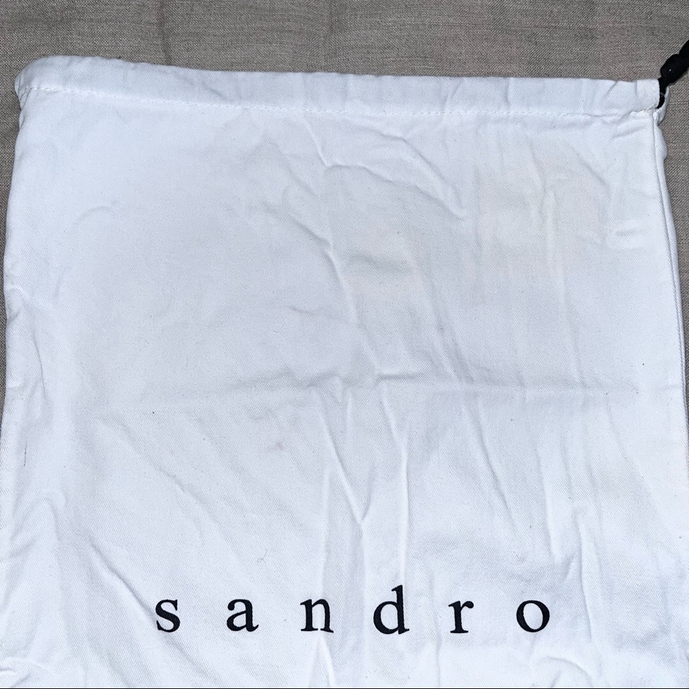 SANDRO Designer White Drawstring Dust Bag - Picture 2 of 7